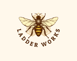 Honey Bee Apiary logo design