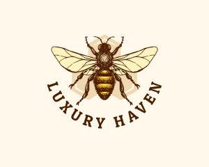 Honey Bee Apiary logo design