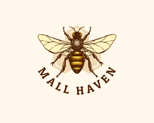 Honey Bee Apiary logo design