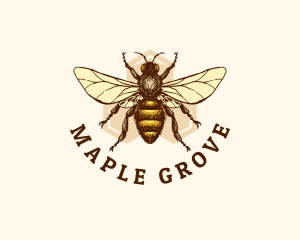 Honey Bee Apiary logo design