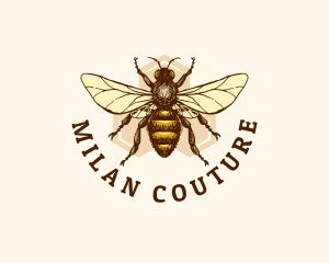 Honey Bee Apiary logo design