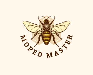 Honey Bee Apiary logo design