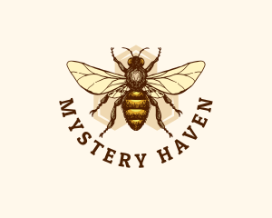 Honey Bee Apiary logo design