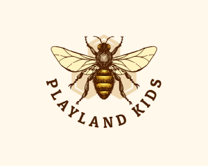 Honey Bee Apiary logo design