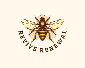 Honey Bee Apiary logo design