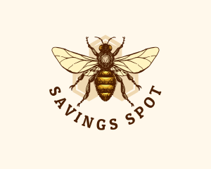 Honey Bee Apiary logo design