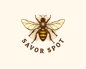 Honey Bee Apiary logo design