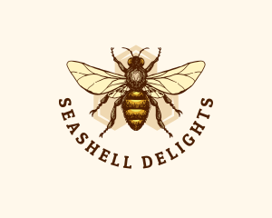 Honey Bee Apiary logo design