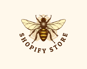 Honey Bee Apiary logo design