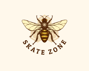 Honey Bee Apiary logo design