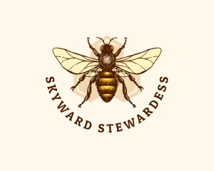 Honey Bee Apiary logo design