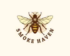 Honey Bee Apiary logo design