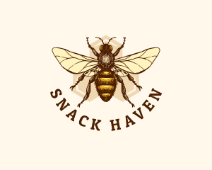 Honey Bee Apiary logo design