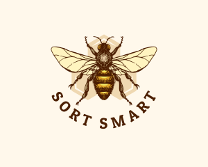 Honey Bee Apiary logo design