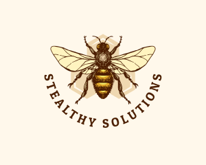 Honey Bee Apiary logo design