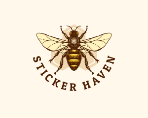 Honey Bee Apiary logo design