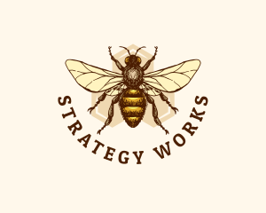 Honey Bee Apiary logo design