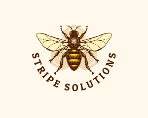 Honey Bee Apiary logo design