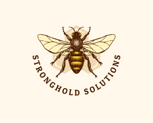 Honey Bee Apiary logo design