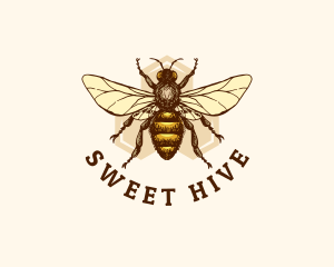 Honey Bee Apiary logo design