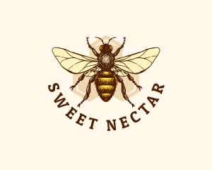 Honey Bee Apiary logo design