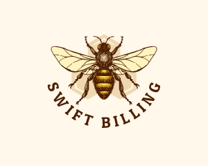 Honey Bee Apiary logo design