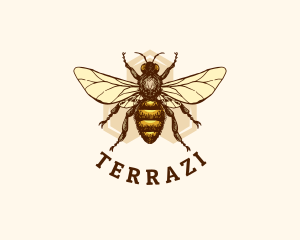 Honey Bee Apiary logo design