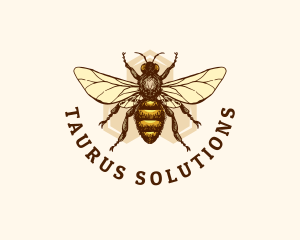 Honey Bee Apiary logo design