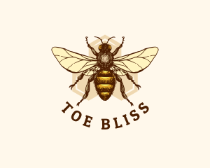 Honey Bee Apiary logo design