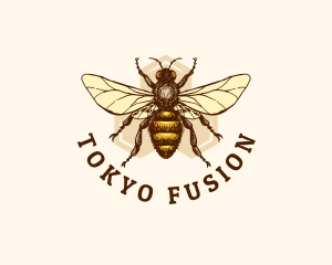 Honey Bee Apiary logo design