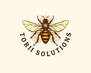 Honey Bee Apiary logo design