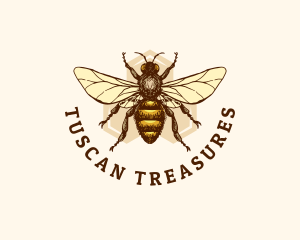 Honey Bee Apiary logo design