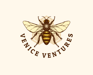 Honey Bee Apiary logo design