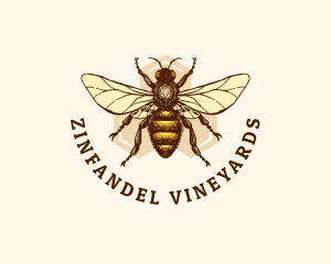 Honey Bee Apiary logo design