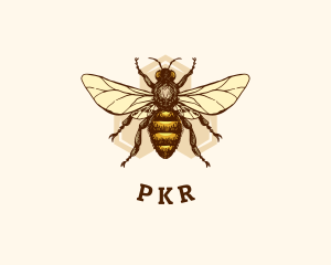 Honey Bee Apiary logo design