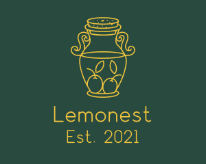 Lemonade - Lemonade Jar Line logo design