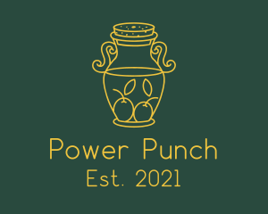 Punch - Lemonade Jar Line logo design