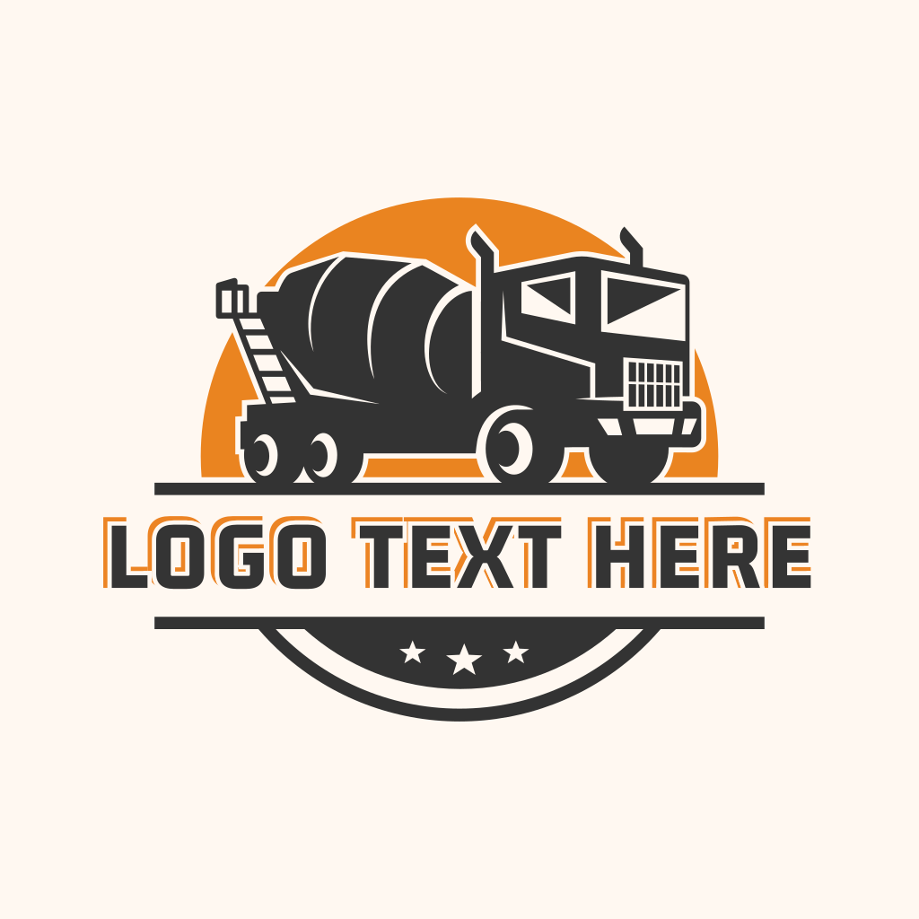 Cement Mixer Truck Logo | BrandCrowd Logo Maker