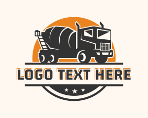 Concrete - Cement Mixer Truck logo design