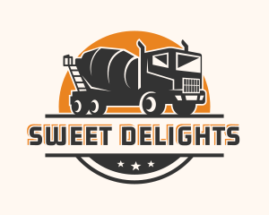 Truckload - Cement Mixer Truck logo design