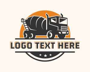 Builder - Cement Mixer Truck logo design