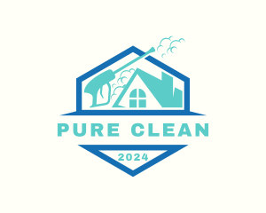 Power Washing Cleaning Sanitation logo design