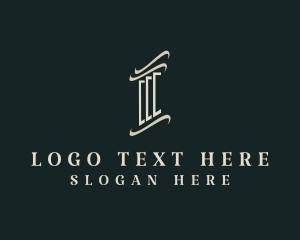 Structure - Column Pillar Architecture logo design