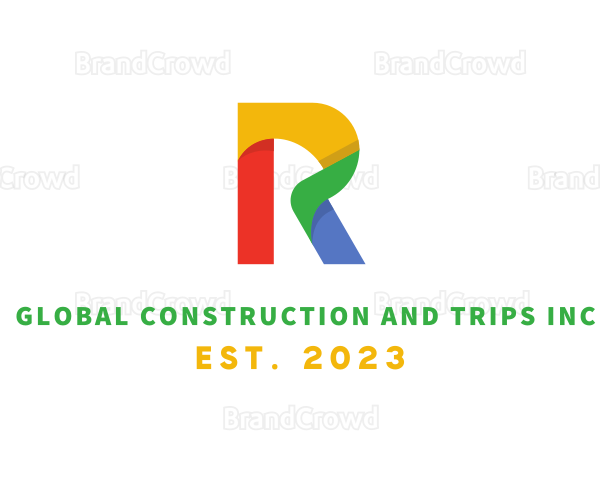 Modern Letter R Business Logo