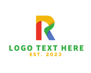 Paint Company - Modern Letter R Business logo design