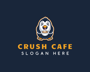 Coffee Penguin Cafe logo design