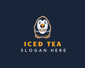 Coffee Penguin Cafe logo design