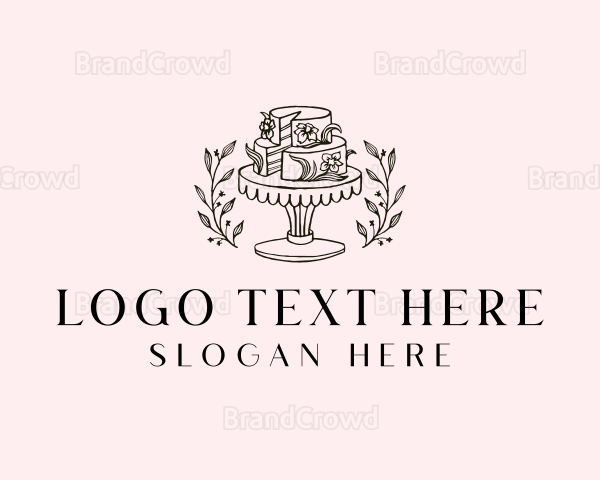 Wedding Catering Cake Logo