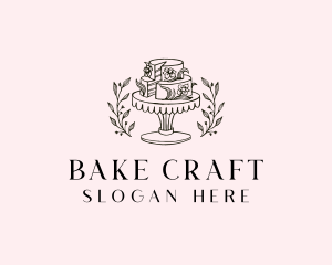 Wedding Catering Cake logo design