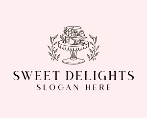 Wedding Catering Cake logo design